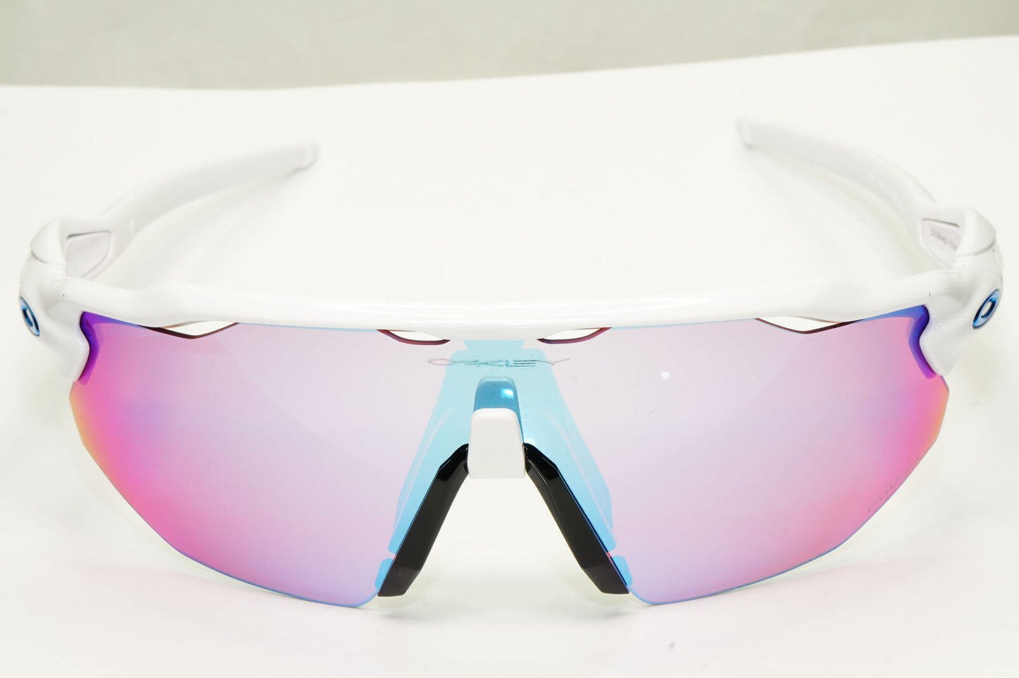 Oakley Radar EV Advacer Sunglasses White Red Mirror Prizm Snow OO 9442 1038
