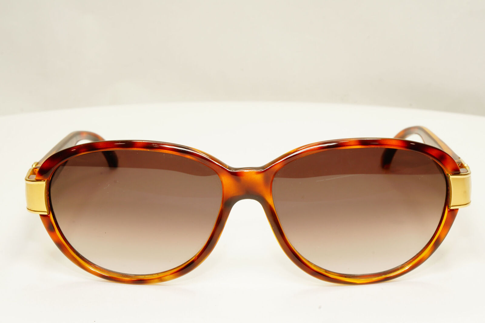Dior 1990s Gold Sunglasses Austria Vintage Brown Square Womens 2917 10