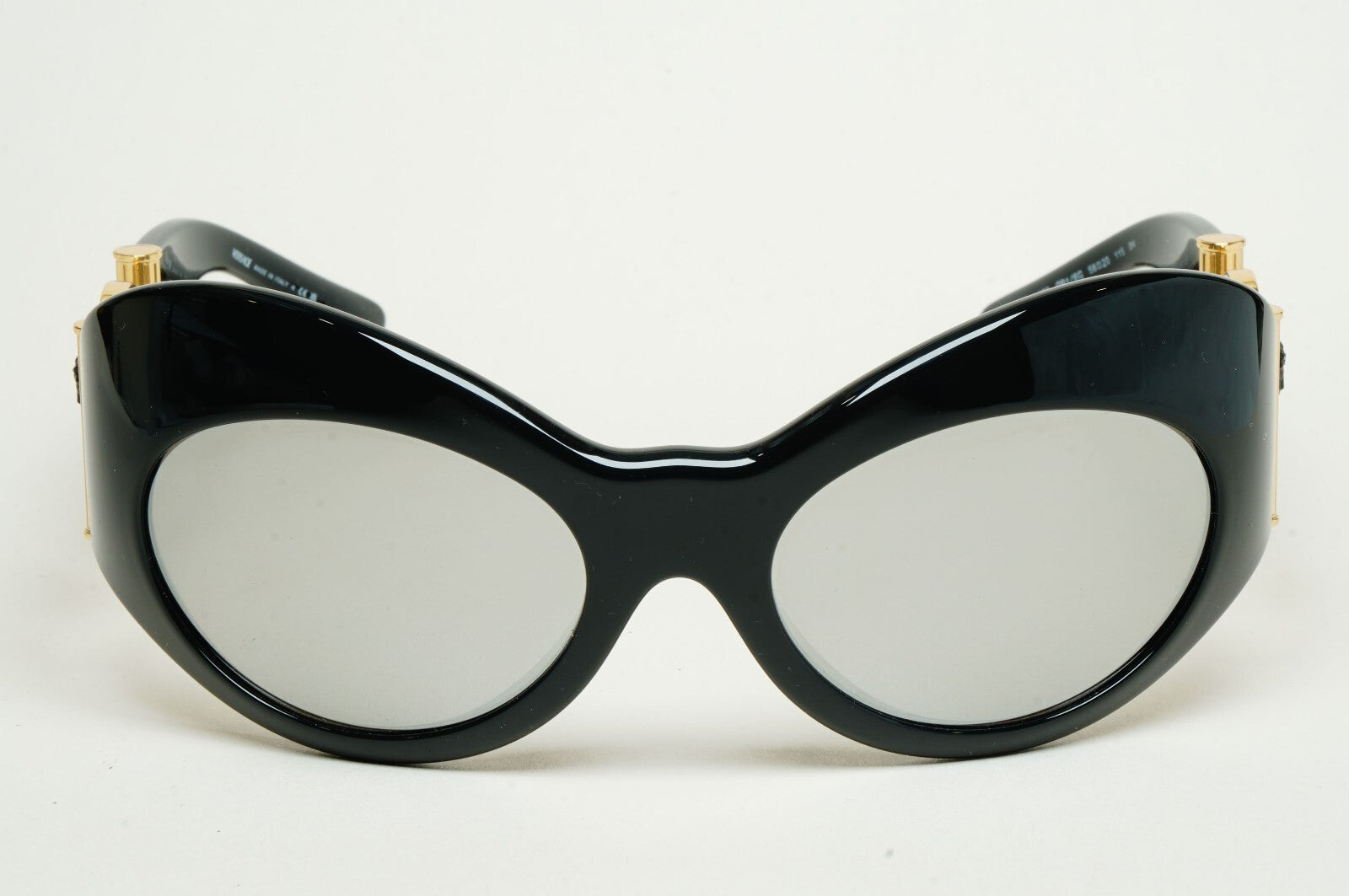 Versace Sunglasses Black Silver Gold Medusa Large Oversized MOD VE 4462 GB1/6G