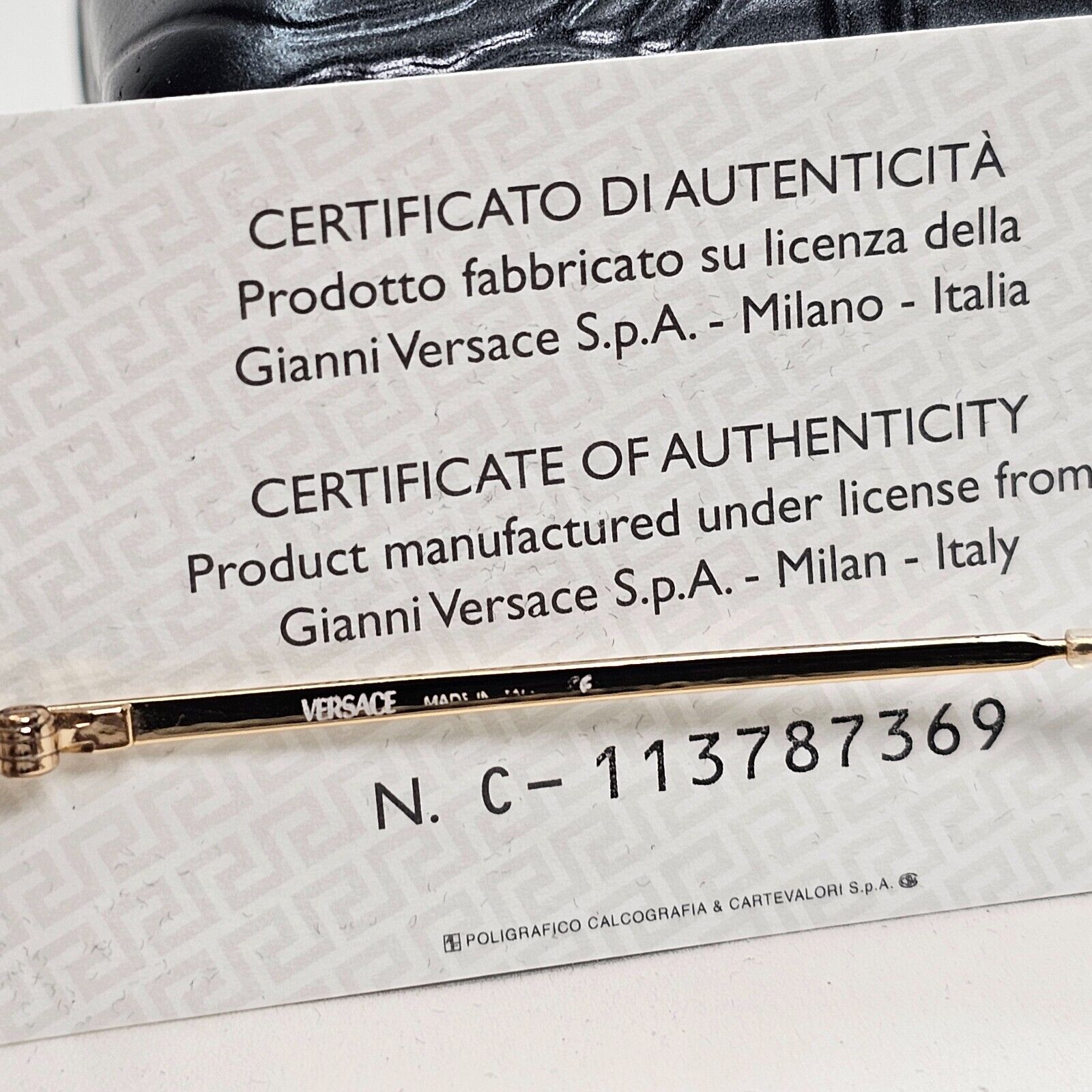 Versace Sunglasses 2002 Vintage Rimless Gold Medusa Metal MOD N26 N30/537 270924