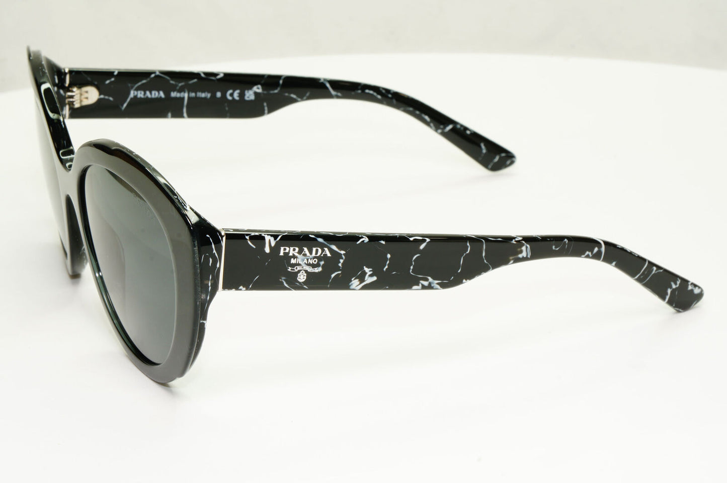 Prada Marble Black Sunglasses Womens Designer Fashion PR01YS SPR 01Y 09V-5S0