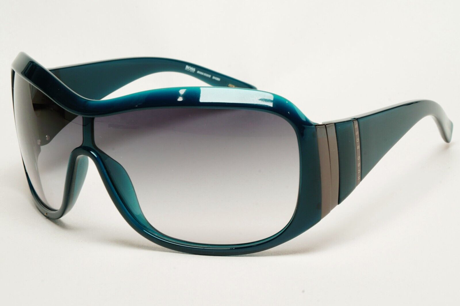 Hugo Boss Sunglasses 2006 Vintage Dark Green Teal Shield 0030/S SHGB5 211124