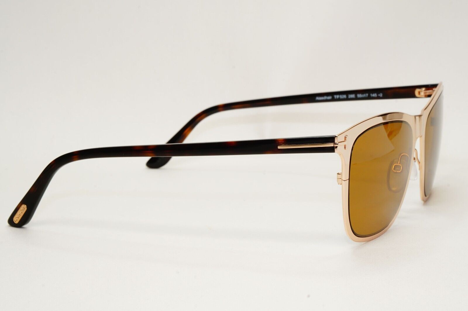 Tom Ford Sunglasses Alasdhair Gold Brown Metal Square FT0526 TF 526 28E 55mm