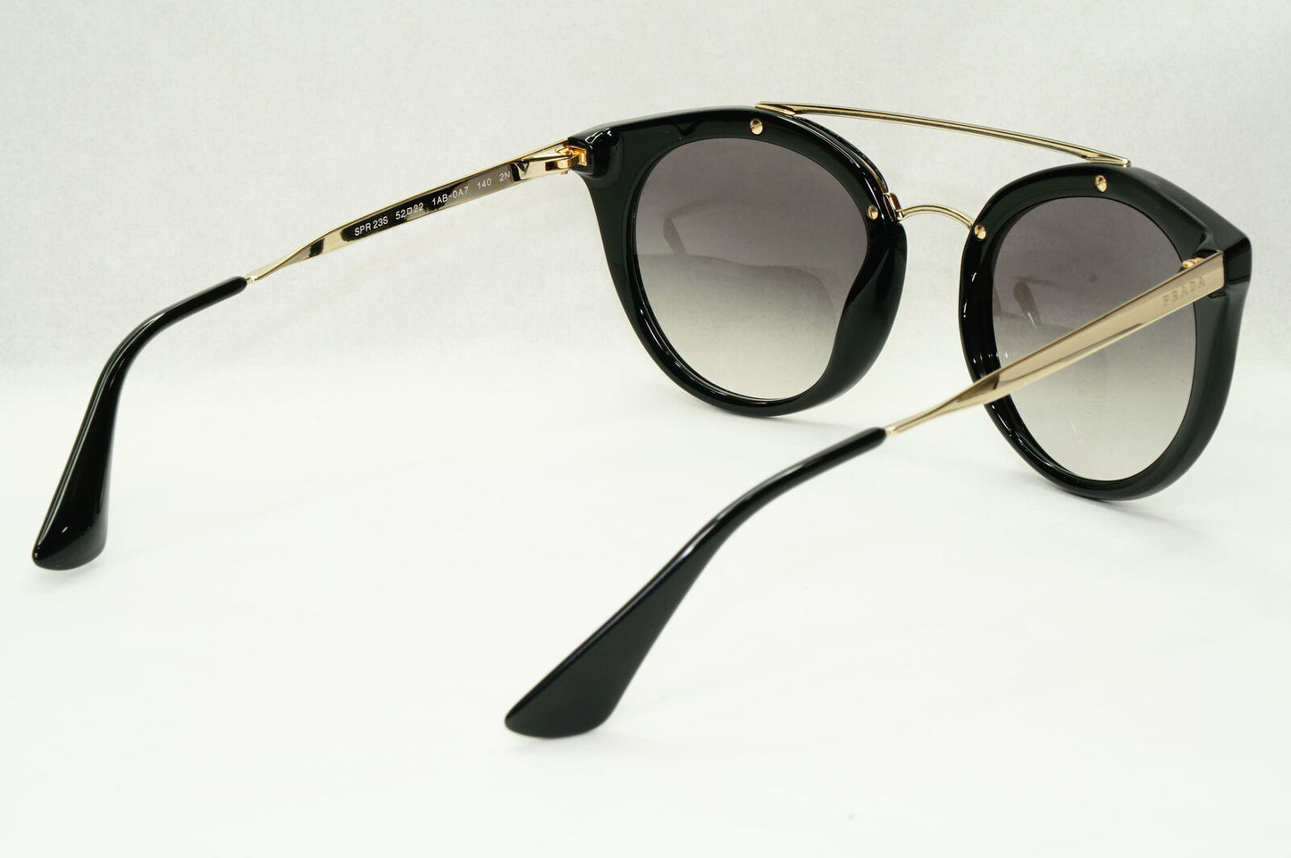 Prada Sunglasses Cinema Black Gold Grey Gradient PR23SS  SPR 23S 1AB-0A7 52mm