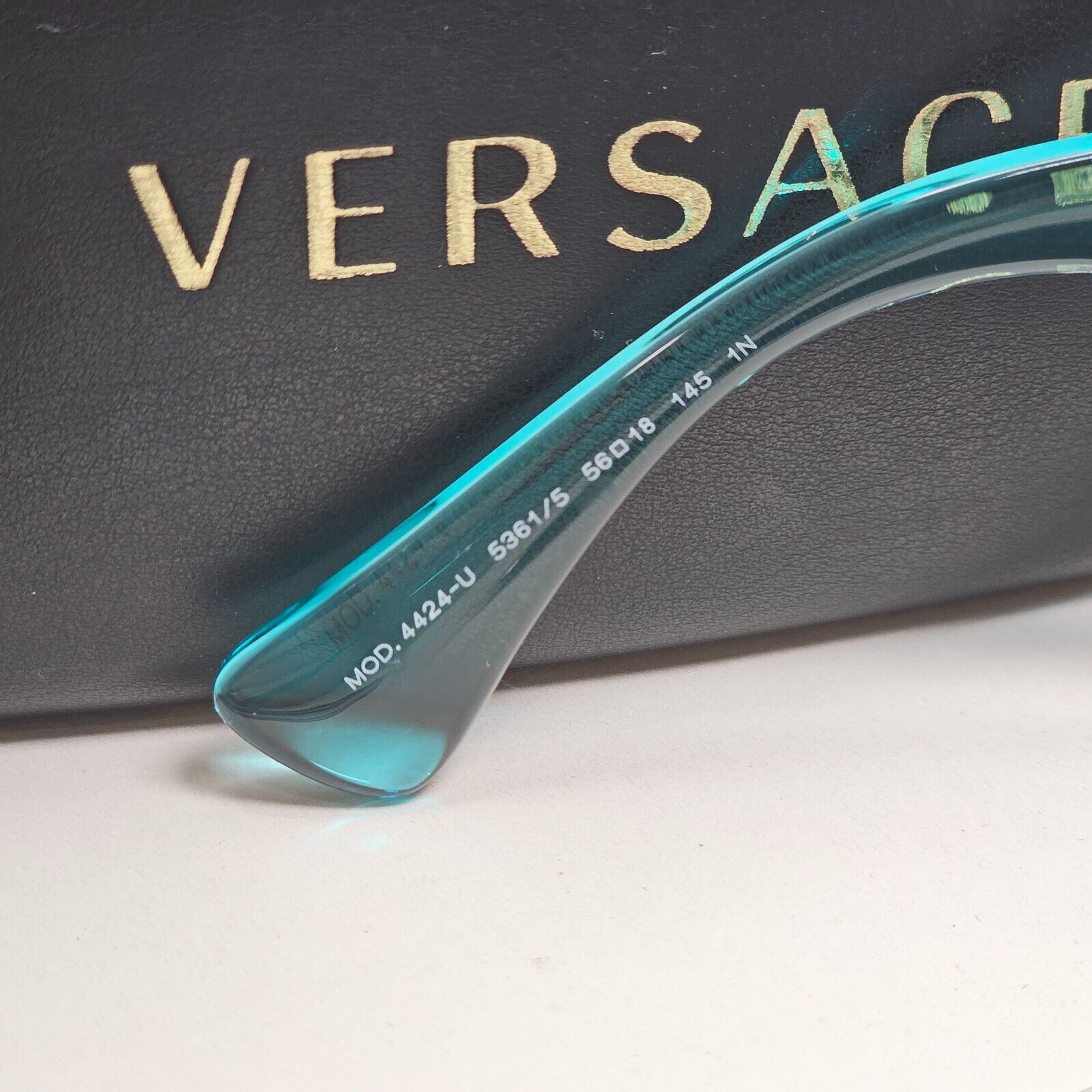 Versace Sunglasses Turquoise Transparent Gold Medusa Fuchsia MOD VE 4424U 5361/5