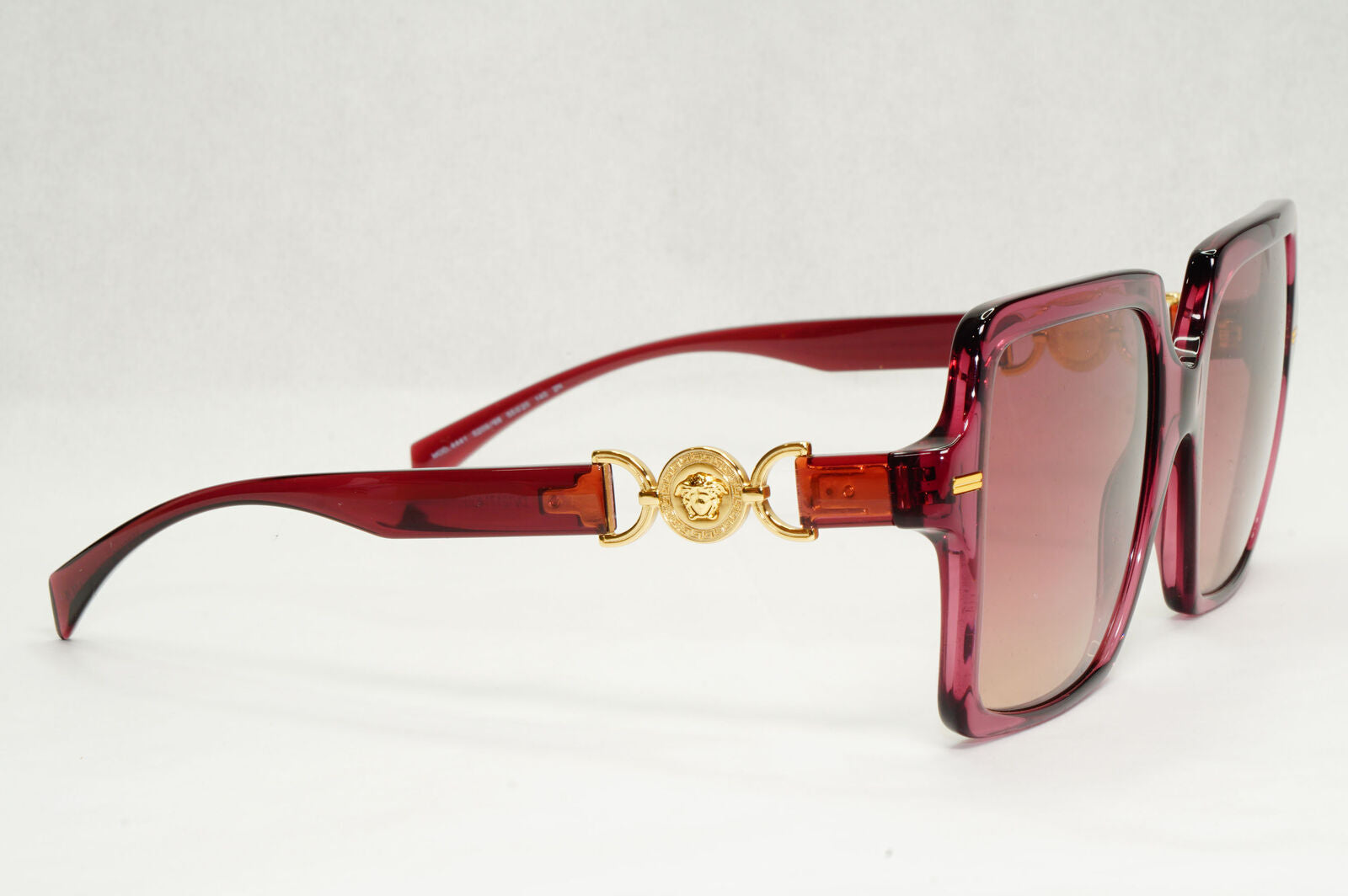Versace Sunglasses Violet Transparent Gold Brown Gradient MOD VE 4441 5209/68