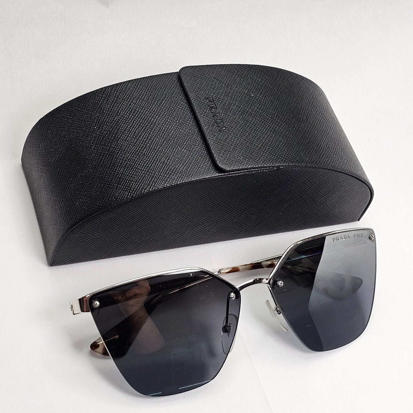 Prada Sunglasses Polarized Mirror Silver Cinema PR68TS SPR 68T 1BC-2F2 270324