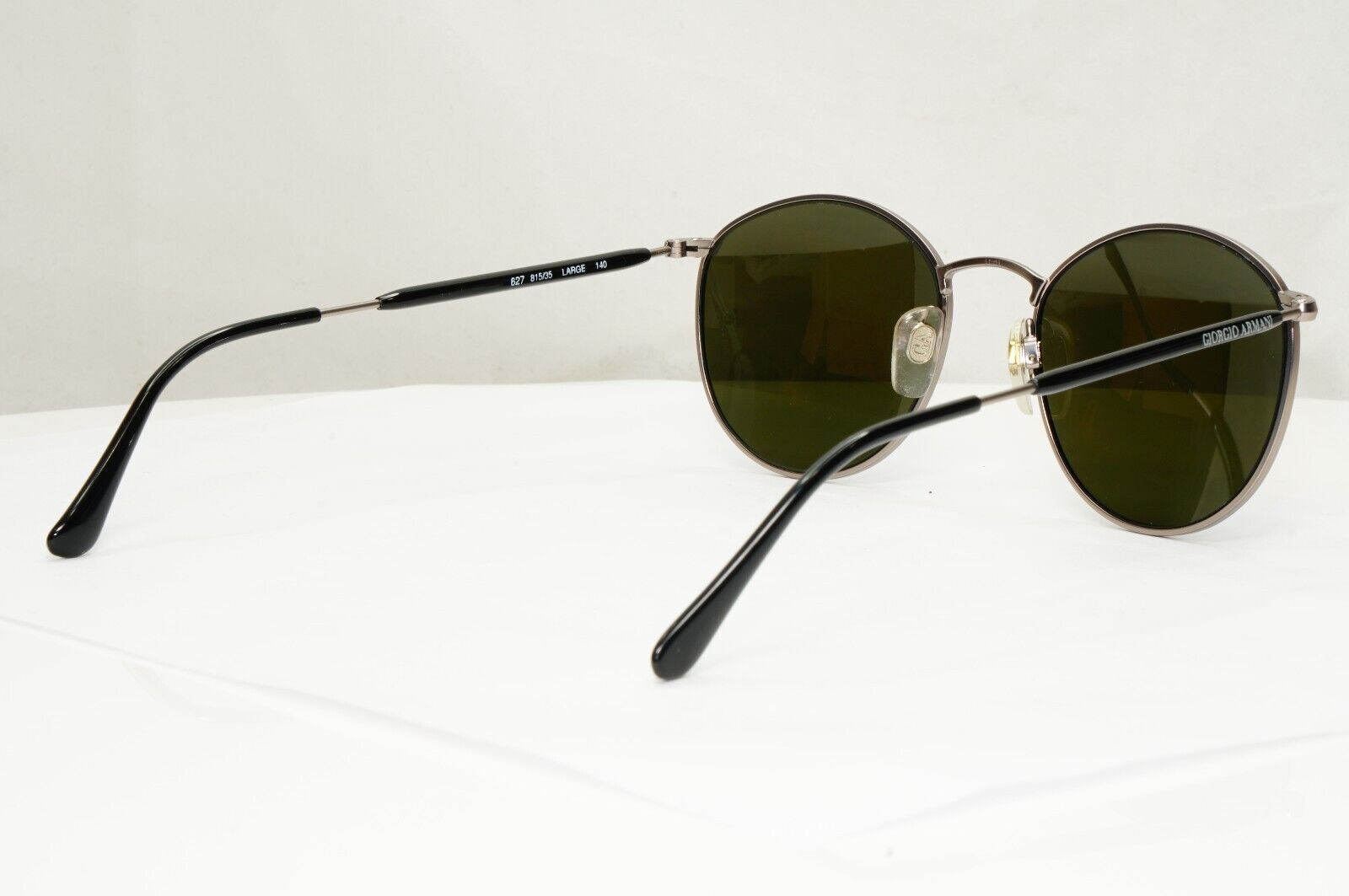 Giorgio Armani 1997 Vintage Sunglasses Blue Mirror Glass Silver 627 815/35 51mm