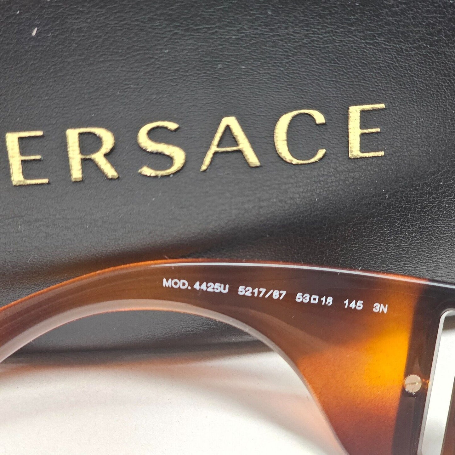 Versace Sunglasses Havana Brown Black Medusa Unisex Biggie MOD VE 4425-U 5217/87