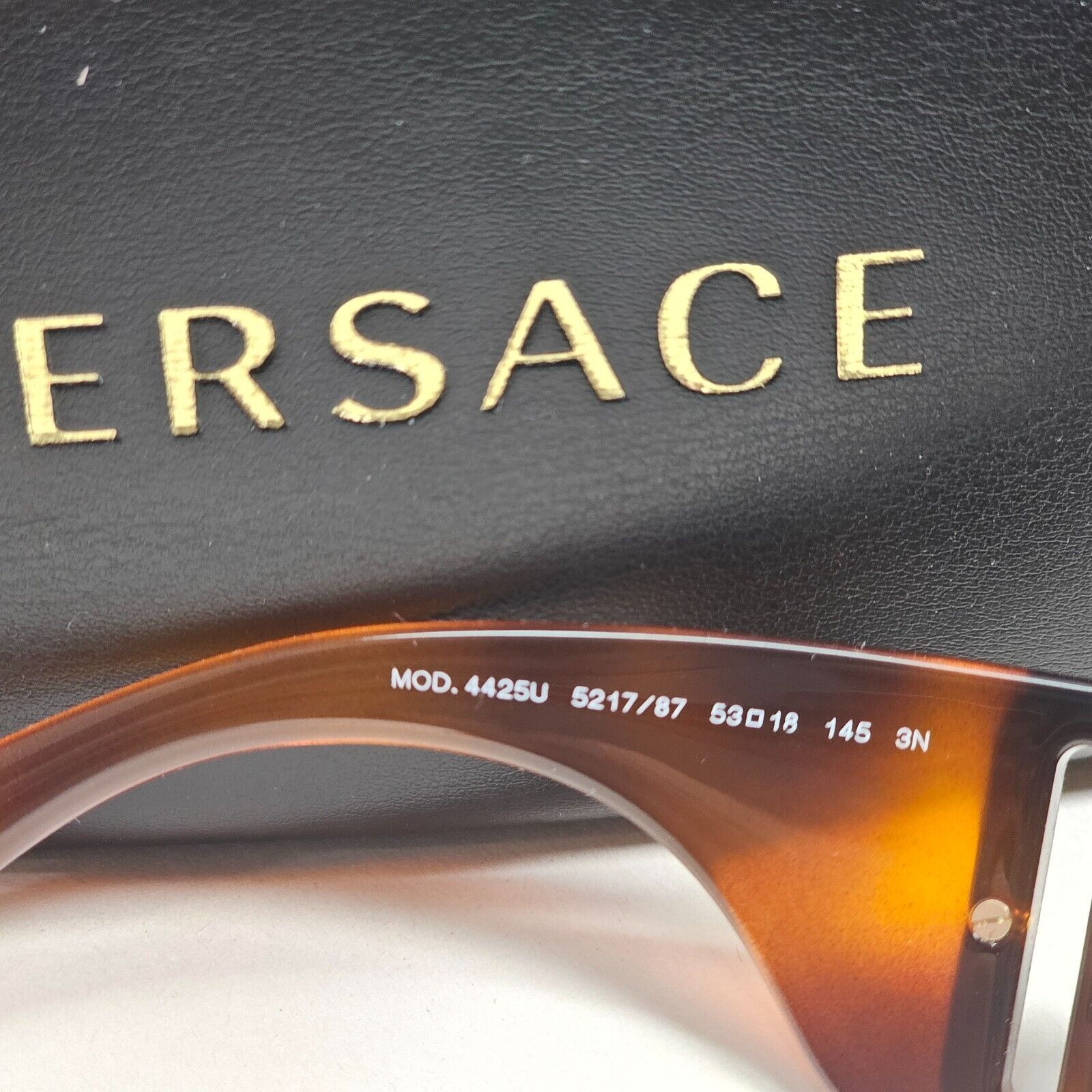 Versace Sunglasses Havana Brown Black Medusa Unisex Biggie MOD VE 4425-U 5217/87