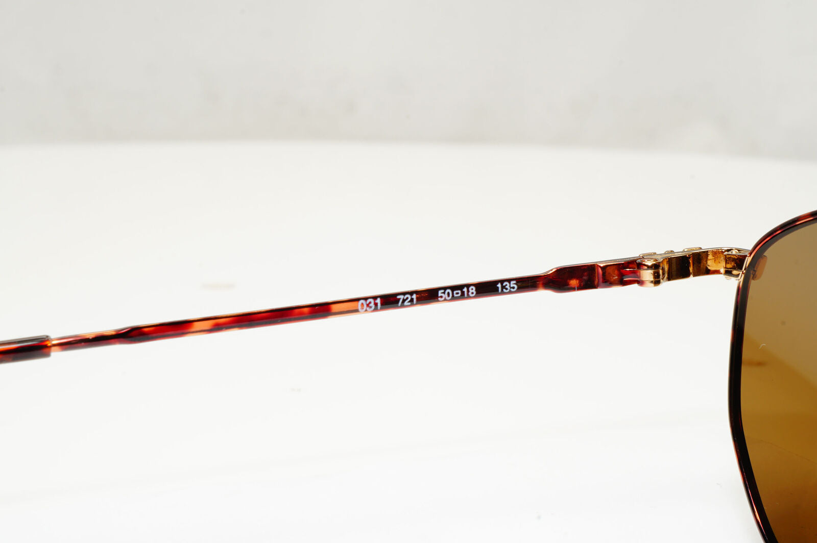 Emporio Armani Sunglasses 1997 Vintage Gold Brown Metal Round 031 721 50mm