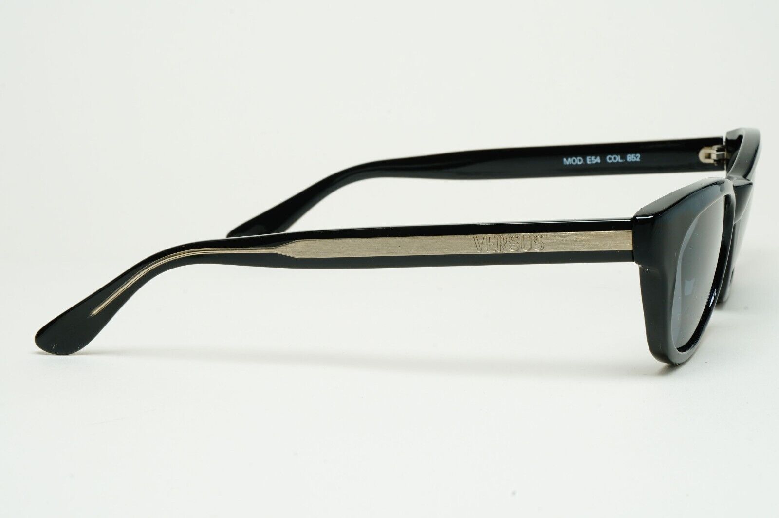 Versus Sunglasses 1996 by Gianni Versace Vintage Black Grey MOD E54 COL 852