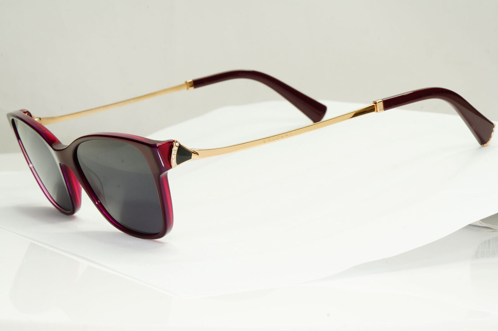 Bvlgari Sunglasses Purple Burgundy Gold Diamante Crystal 4159-B 5426 250123