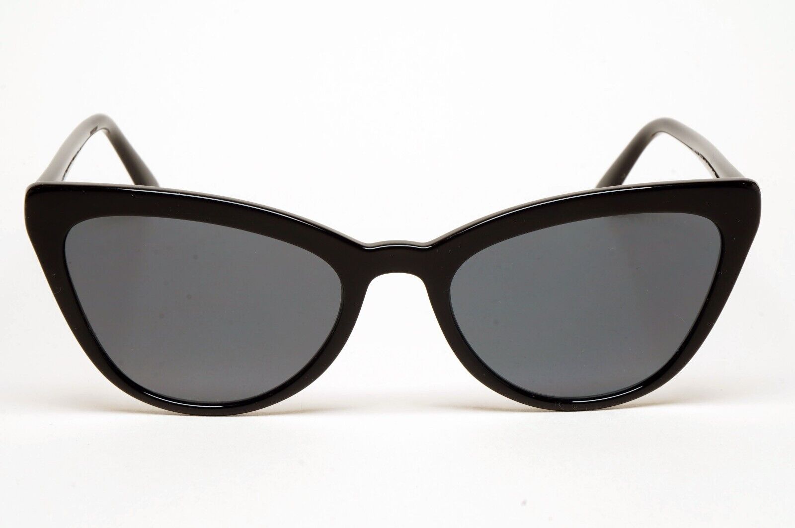 Prada Sunglasses Polarized Black Dark Grey Cat Eye PR01VS SPR 01V 1AB-5Z1 110225