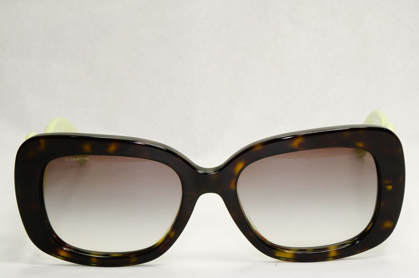 Prada Sunglasses Baroque Swirl Square Brown Green PR27OS SPR 27O QFL-0A7 180324