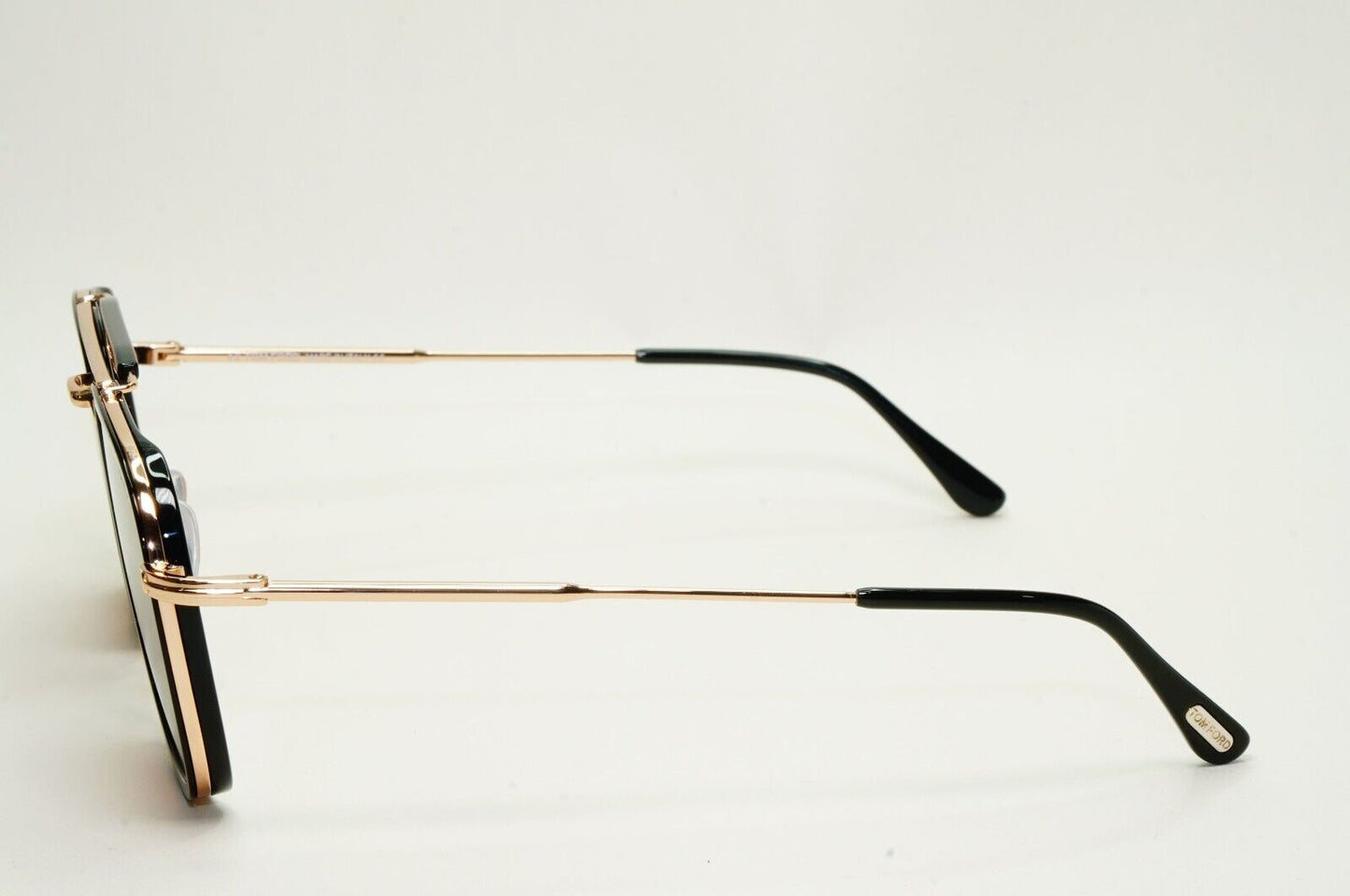 Tom Ford Sunglasses Huck Gold Black Brown Navigator Square FT0665 TF 665 01E