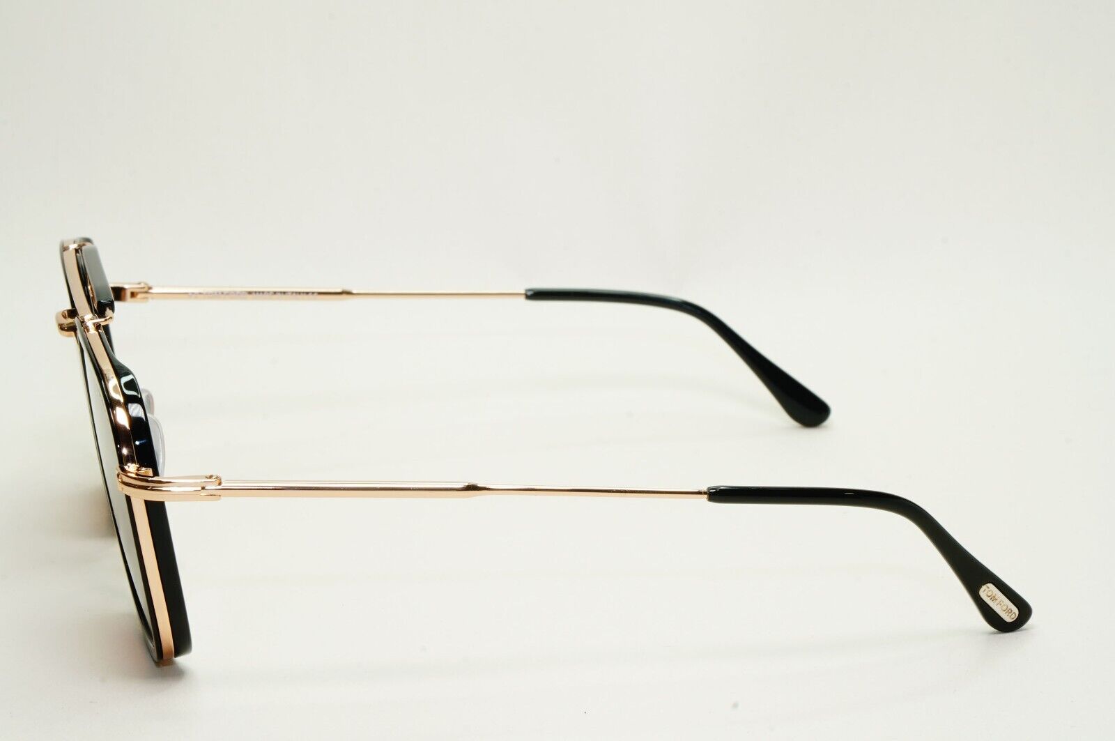 Tom Ford Sunglasses Huck Gold Black Brown Navigator Square FT0665 TF 665 01E
