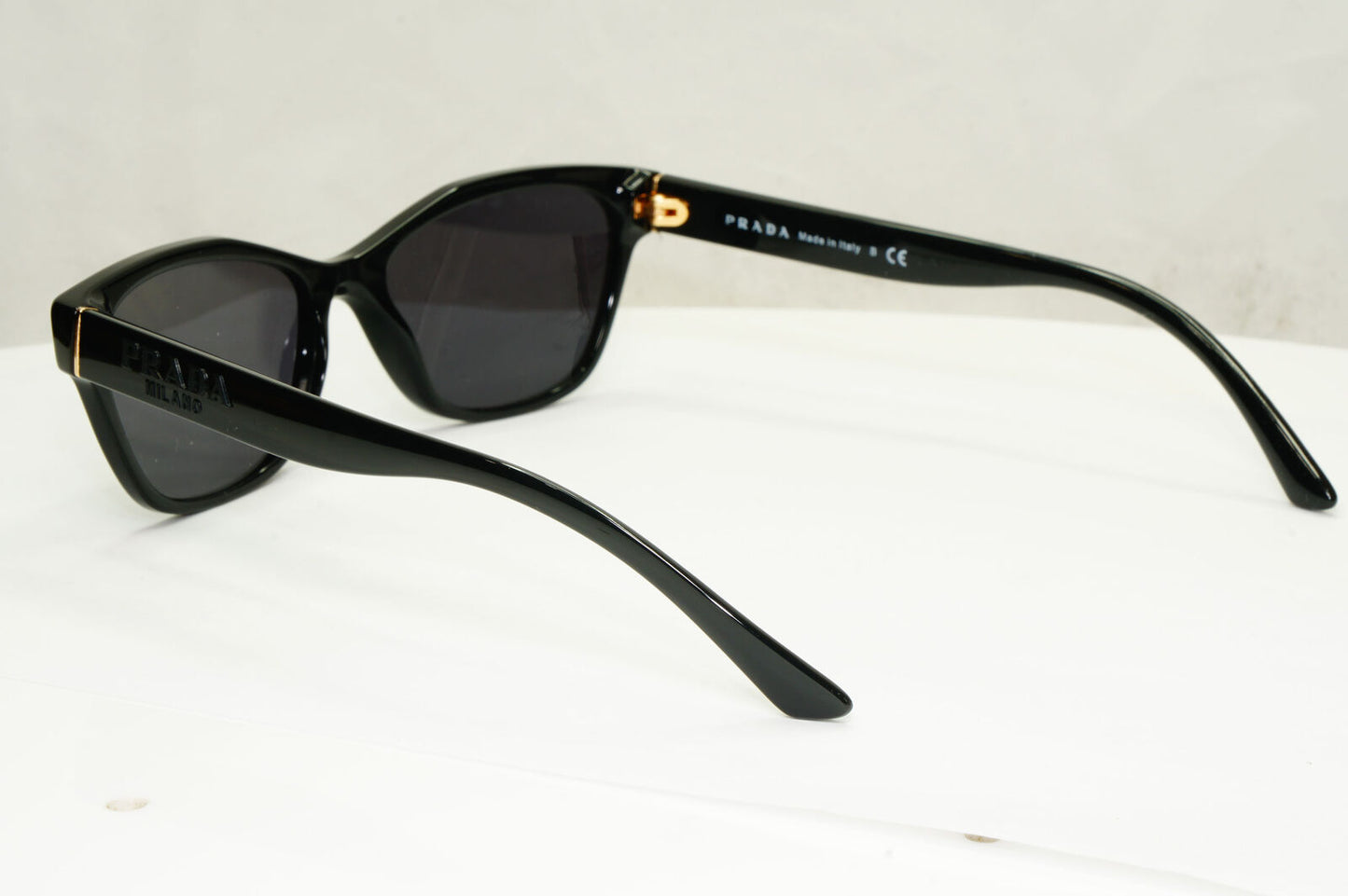 Prada Sunglasses Black Glossy Fashion Designer PR03WV VPR 03W 1AB-1O1 180323
