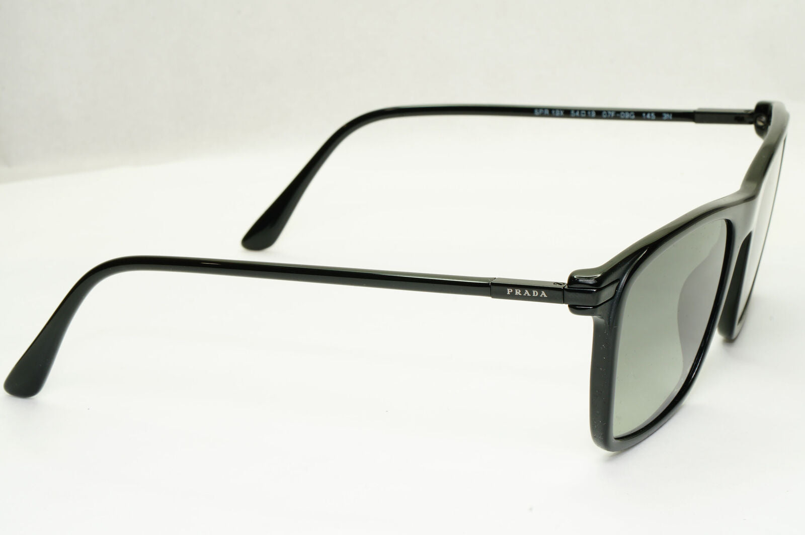 Prada Sunglasses Glass Lens Black Grey Gradient Square PR19XS SPR 19X 07F-09G