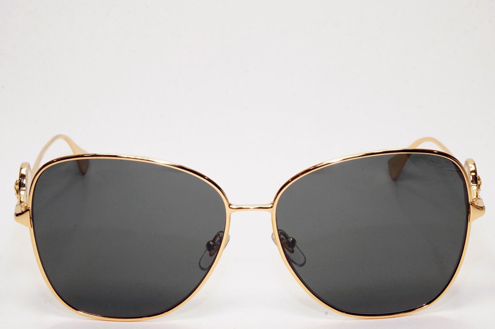 Versace Sunglasses Gold Medusa Metal Black Square Large MOD VE 2256 1002/87 60mm