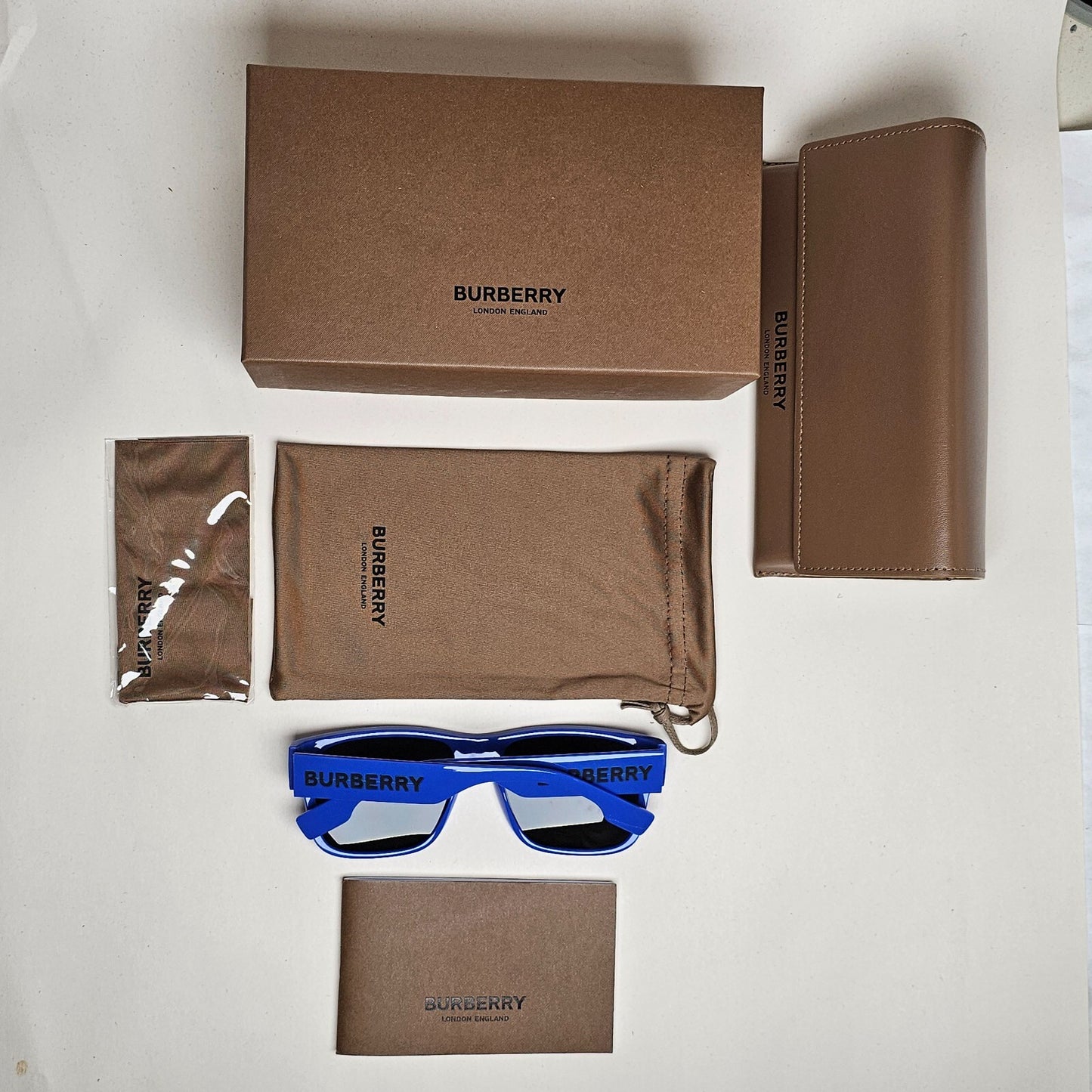 Burberry Sunglasses Knight Blue Black Square BE 4358 4001/87 57mm