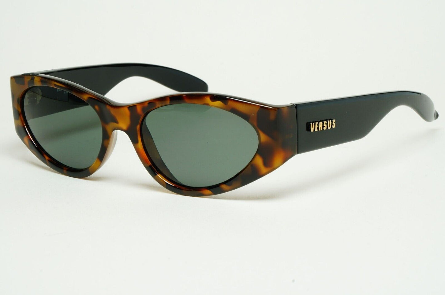 Versus Sunglasses 1996 by Gianni Versace Vintage Brown Black MOD E01 COL 239