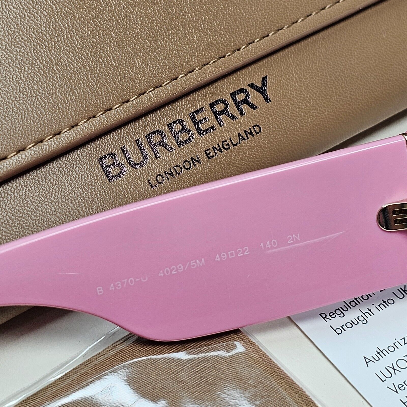 Burberry Sunglasses Margot Pink Grey Gradient BE 4370-U 4029/5M 49mm