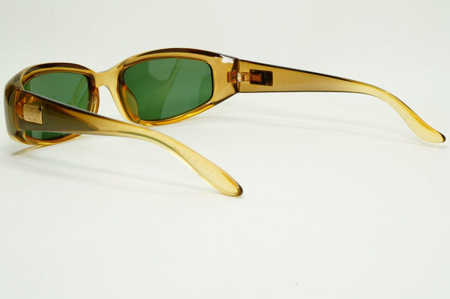 Gucci Sunglasses 1998 Vintage Honey Brown Green Rectangle GG 2454/S T7V 280924