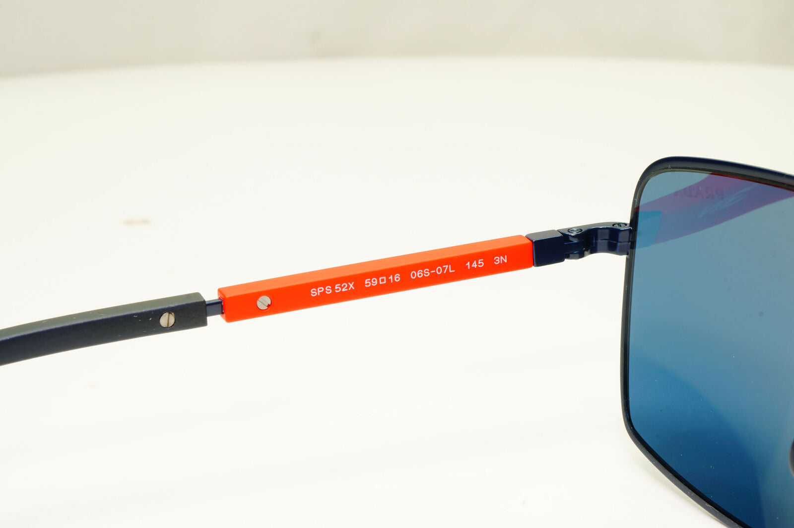 Prada Blue Square Sunglasses Mens Square Red Designer SPS 52X PS52XS 06S-07L