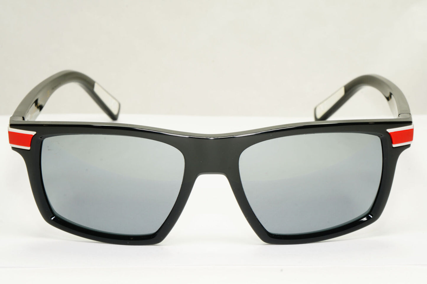 Dolce & Gabbana Sunglasses Black Grey Mirror Red White Square D&G DG 6160 501/6G