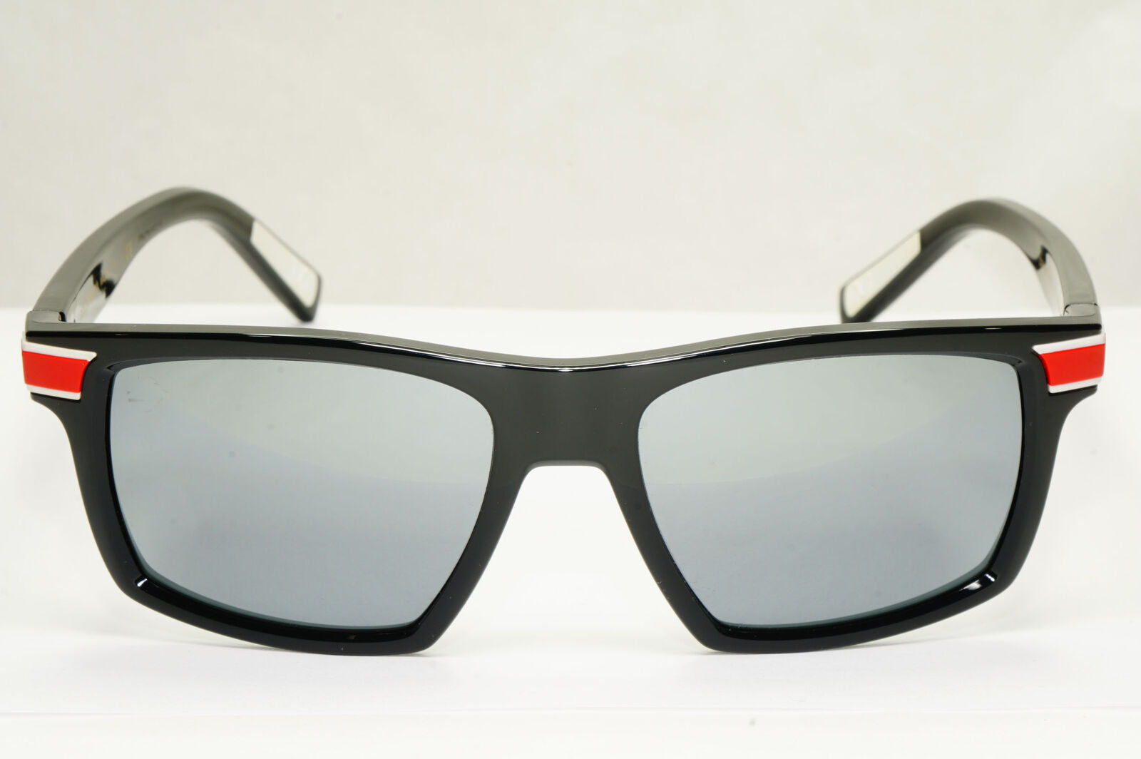 Dolce & Gabbana Sunglasses Black Grey Mirror Red White Square D&G DG 6160 501/6G