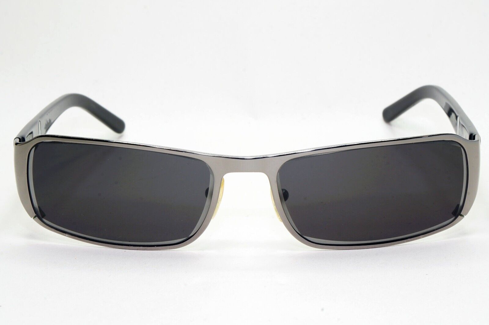 Prada Sunglasses 2006 Gunmetal Black Rectangle PR52FS SPR 52F 5AV-1A1 081024