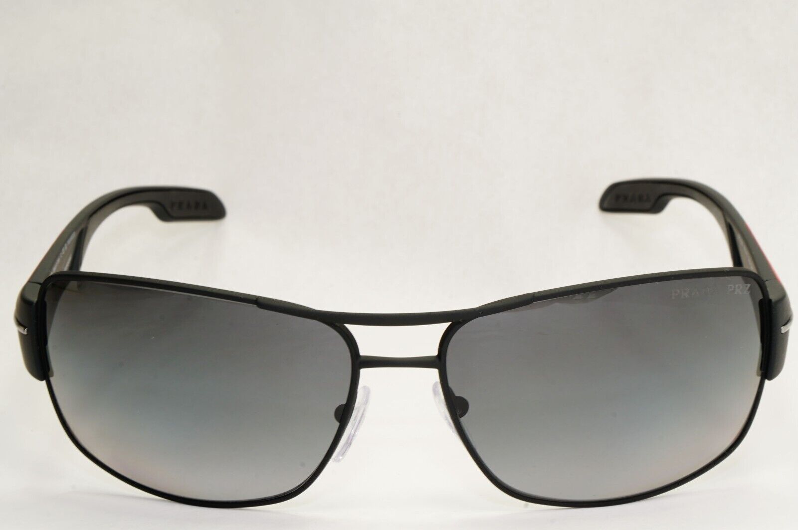 Prada Sunglasses Polarised Black Grey Gradient Rossa PS53NS SPS 53N DG0-5W1 [A]