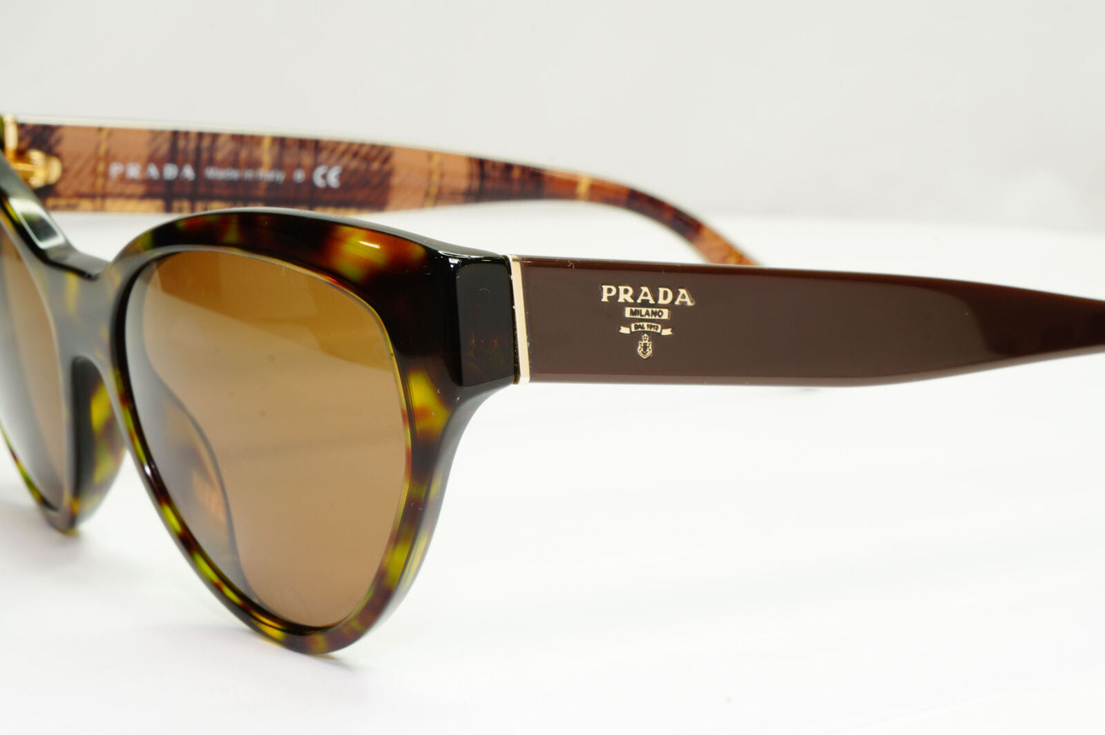 Prada 2015 Brown Sunglasses Square Tortoise Shell PR08SS SPR 08S 2AU-5J2 181022