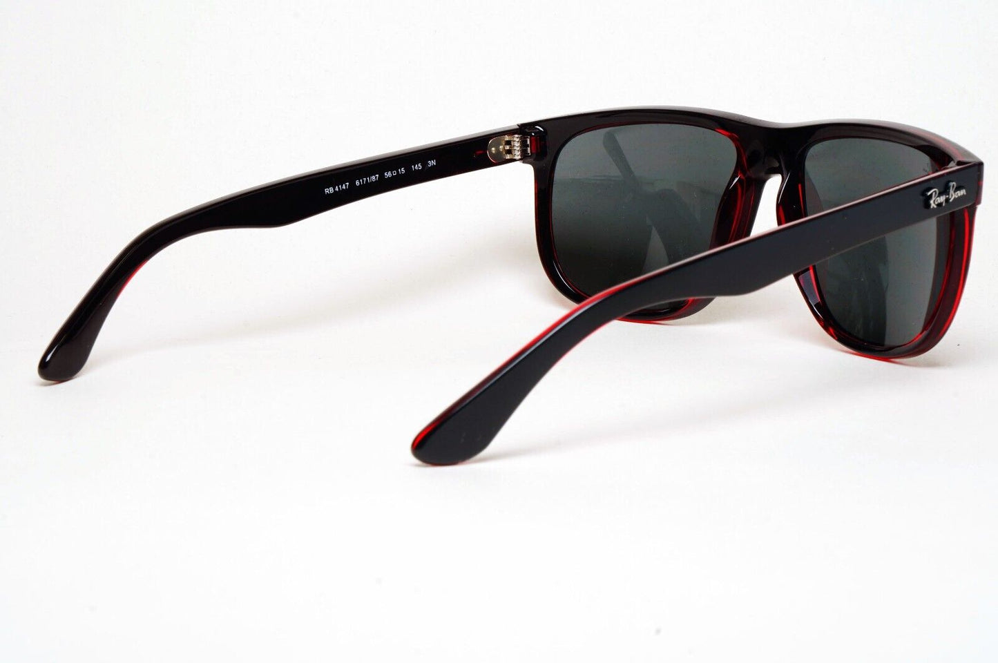 Ray-Ban Sunglasses Boyfriend Black Matte Square 6171/87 56mm