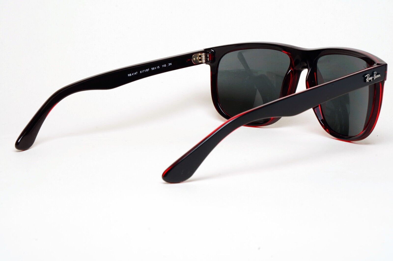 Ray-Ban Sunglasses Boyfriend Black Matte Square 6171/87 56mm