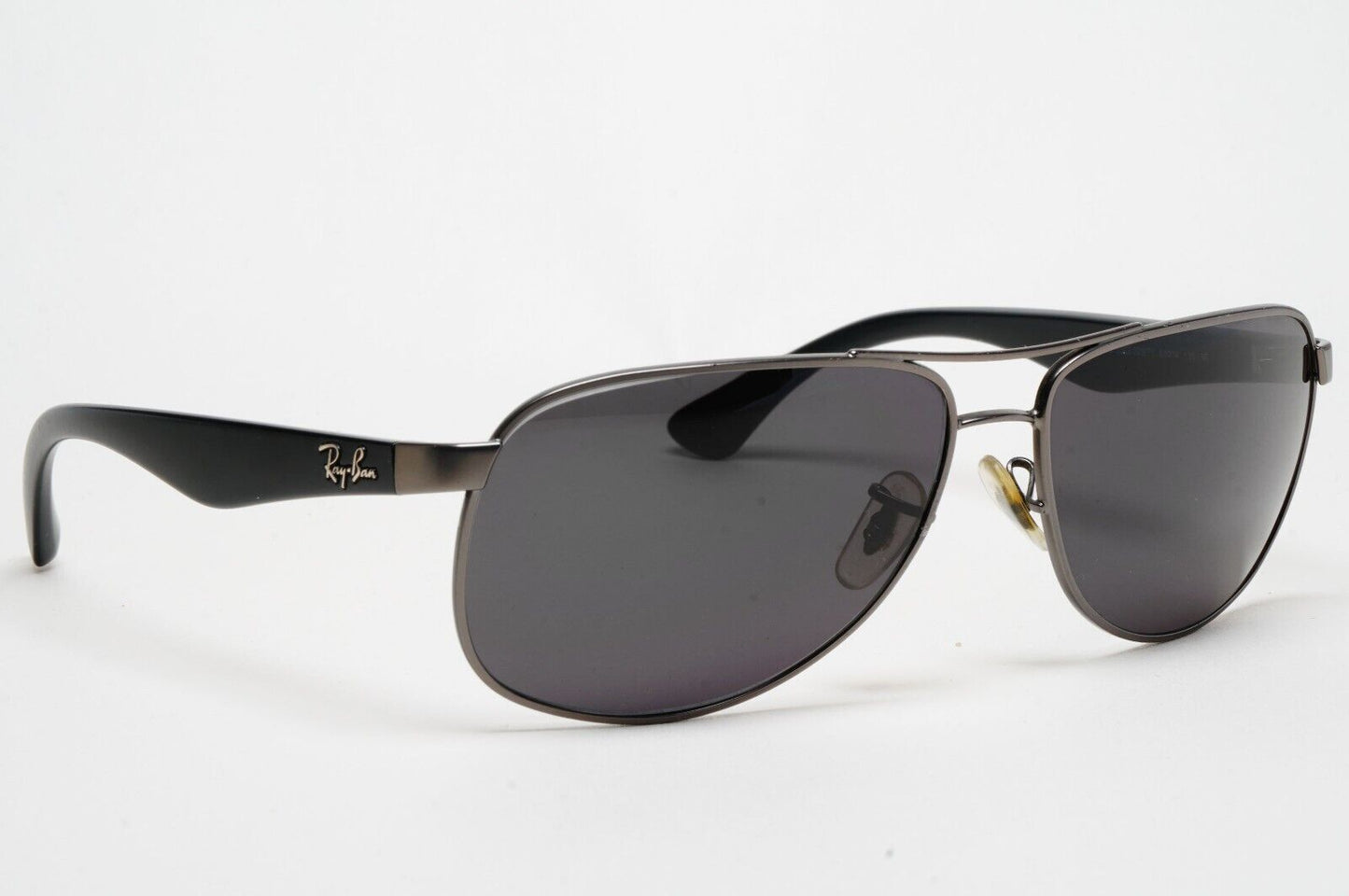 Ray-Ban Sunglasses with Custom Lenses Black Gunmetal Pilot RB 3502 029/71 211124