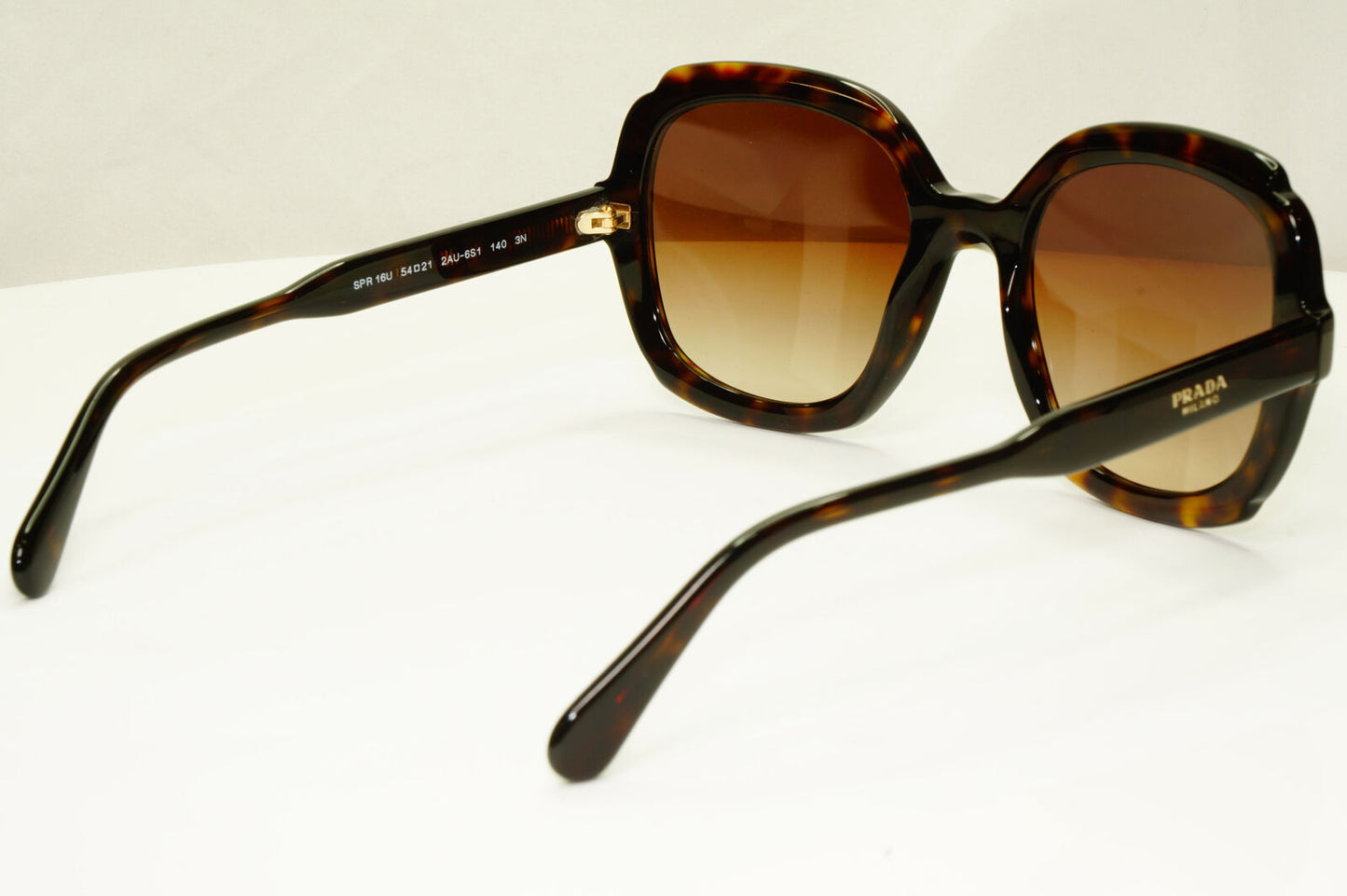 Prada Tortoise Milano Sunglasses Brown Gradient SPR SPR 16U 2AU-6S1 PR16US