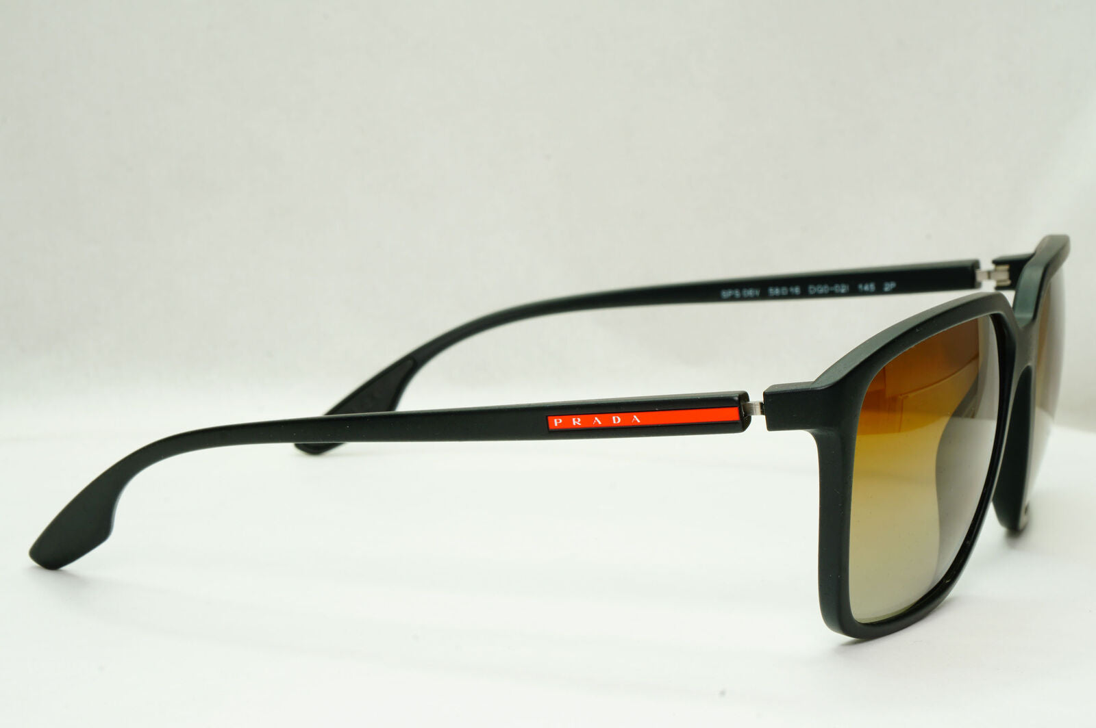 Prada Sunglasses Polarized Black Brown Gradient PS06VS SPS 06V DG0-02I 58mm