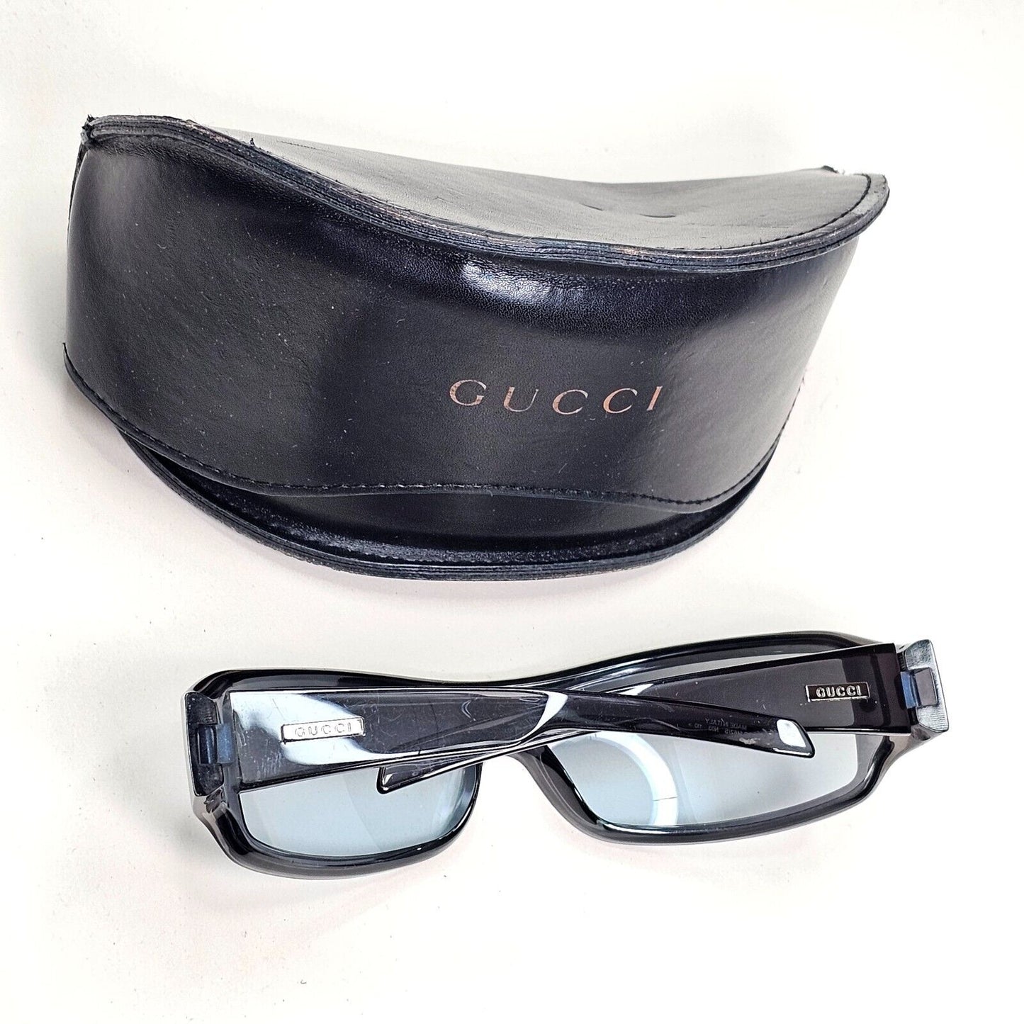 Gucci Sunglasses 1997 Vintage Grey Transparent Shield Visor GG 1462/S N03 091124