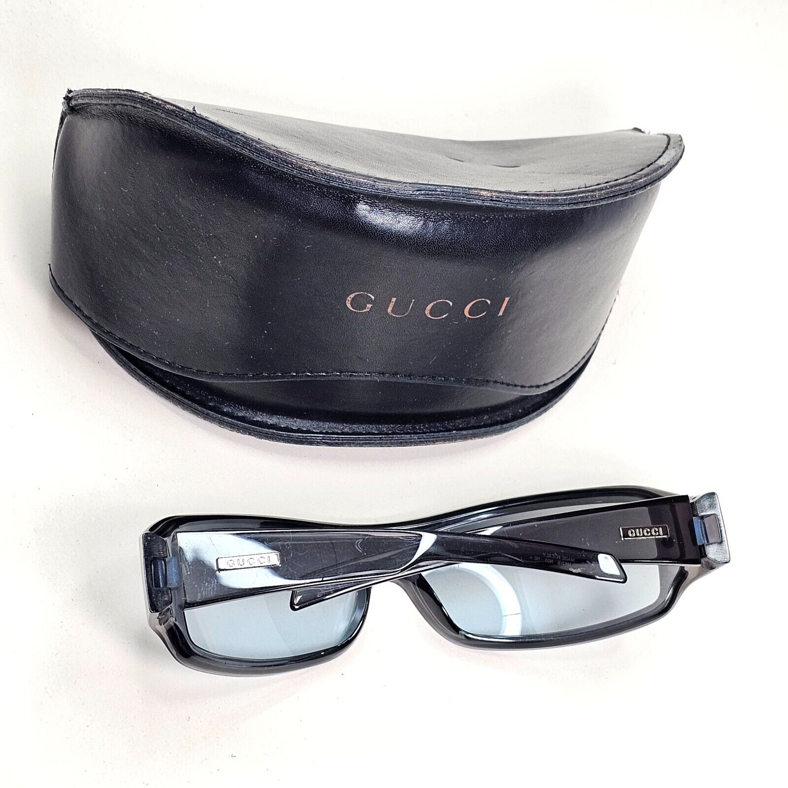 Gucci Sunglasses 1997 Vintage Grey Transparent Shield Visor GG 1462/S N03 091124