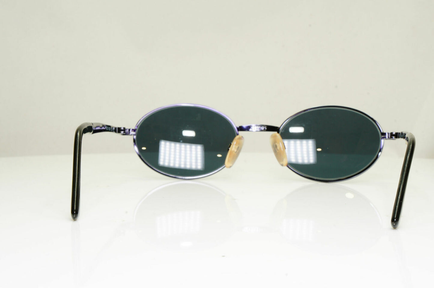 Versus by Gianni Versace 1996 Vintage Violet Oval Sunglasses MOD R28 COL 52M