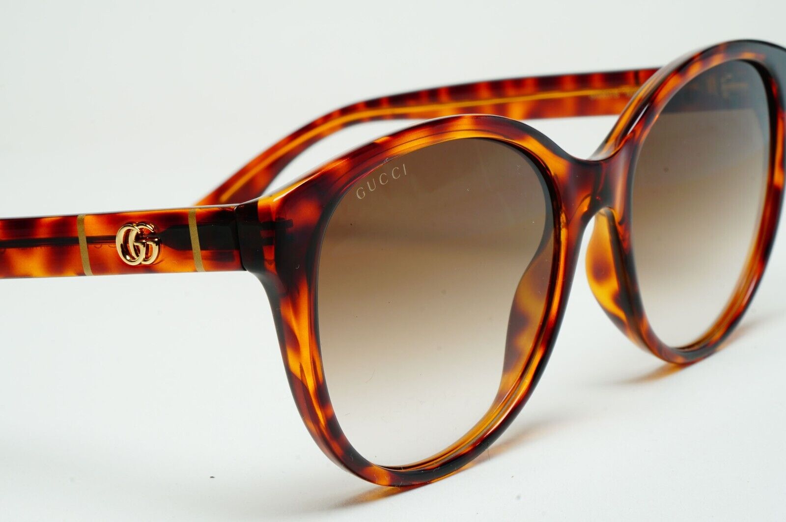 Gucci Sunglasses 2020 Brown Tortoise Pillow Gradient GG0631S 002 56mm 310125