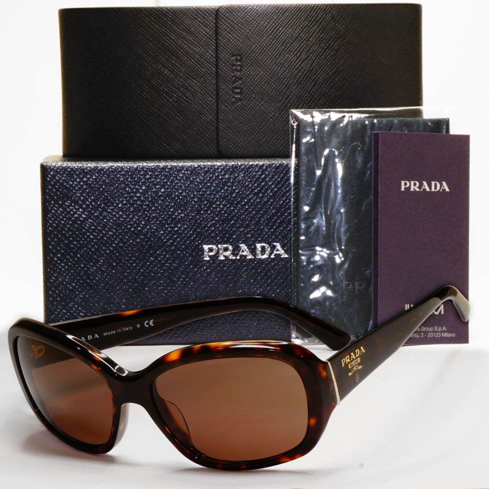 Prada Sunglasses 2012 Brown Tortoise Square Milano PR31NS-A SPR 31N-A 2AU-8C1