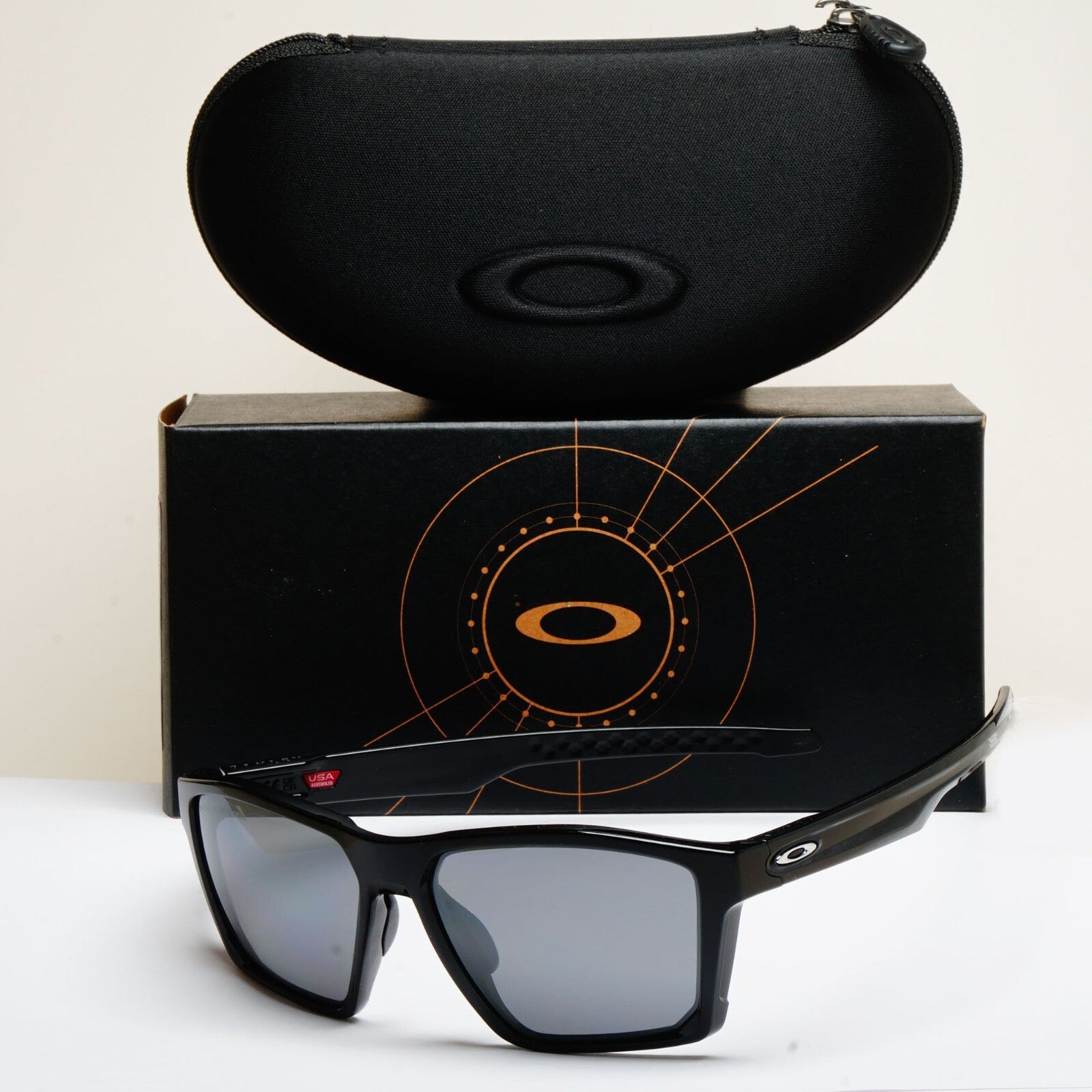 Oakley Sunglasses Polarized Targetline Black Polished Iridium Glossy OO 9397 08