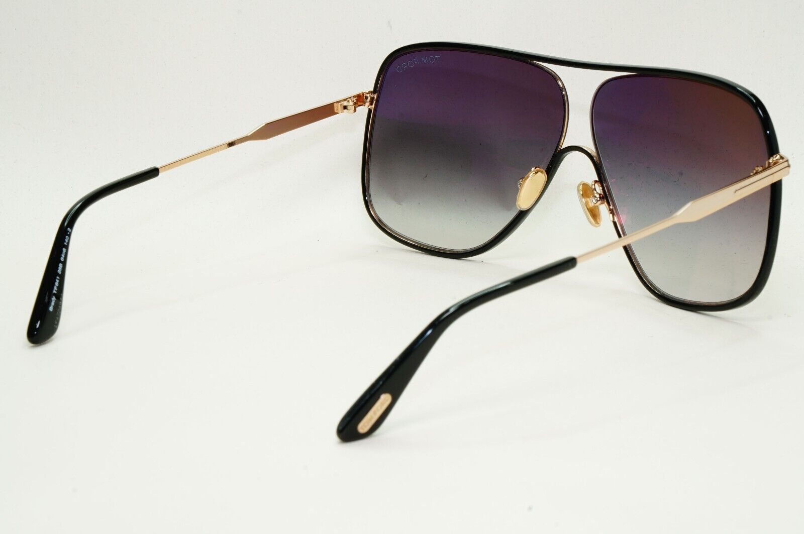 Tom Ford Sunglasses Brady Black Gold Grey Oversized Square FT0841 TF 841 28B