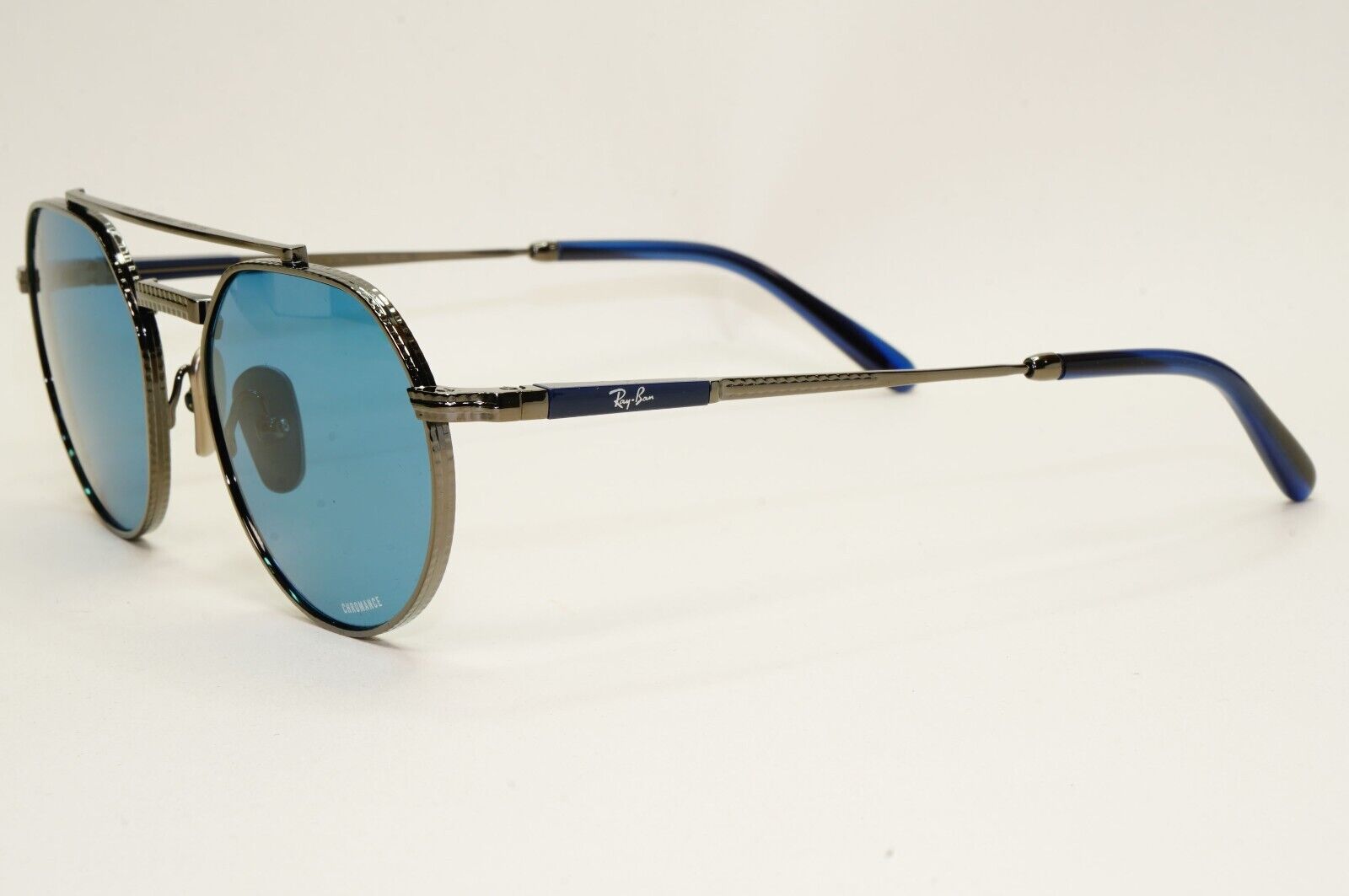 Ray-Ban Sunglasses Jack II Titanium Polarized Gunmetal Blue RB 8265 3142/S2 51mm