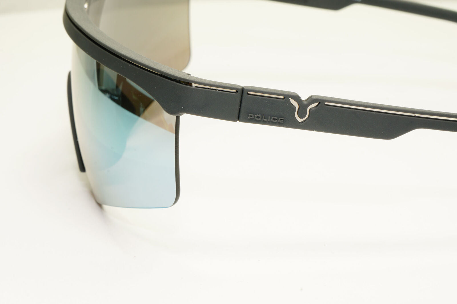 Police Lewis Hamilton F1 Sunglasses Black Silver Mirror Shield SPL A28 COL9U5X