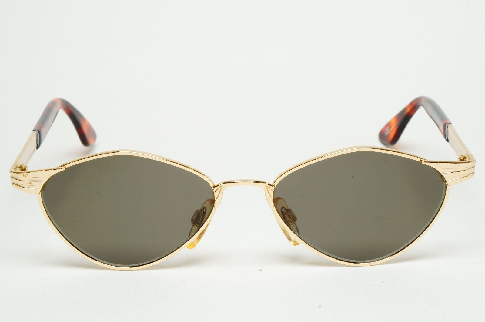 Versus Sunglasses 1996 by Gianni Versace Vintage Gold Brown MOD F18 COL 030