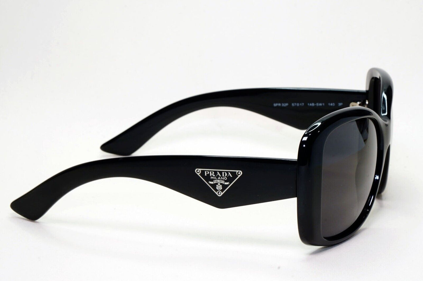 Prada Sunglasses 2013 Vintage Black Triangle Logo PR32PS SPR 32P 1AB-5W1 230924
